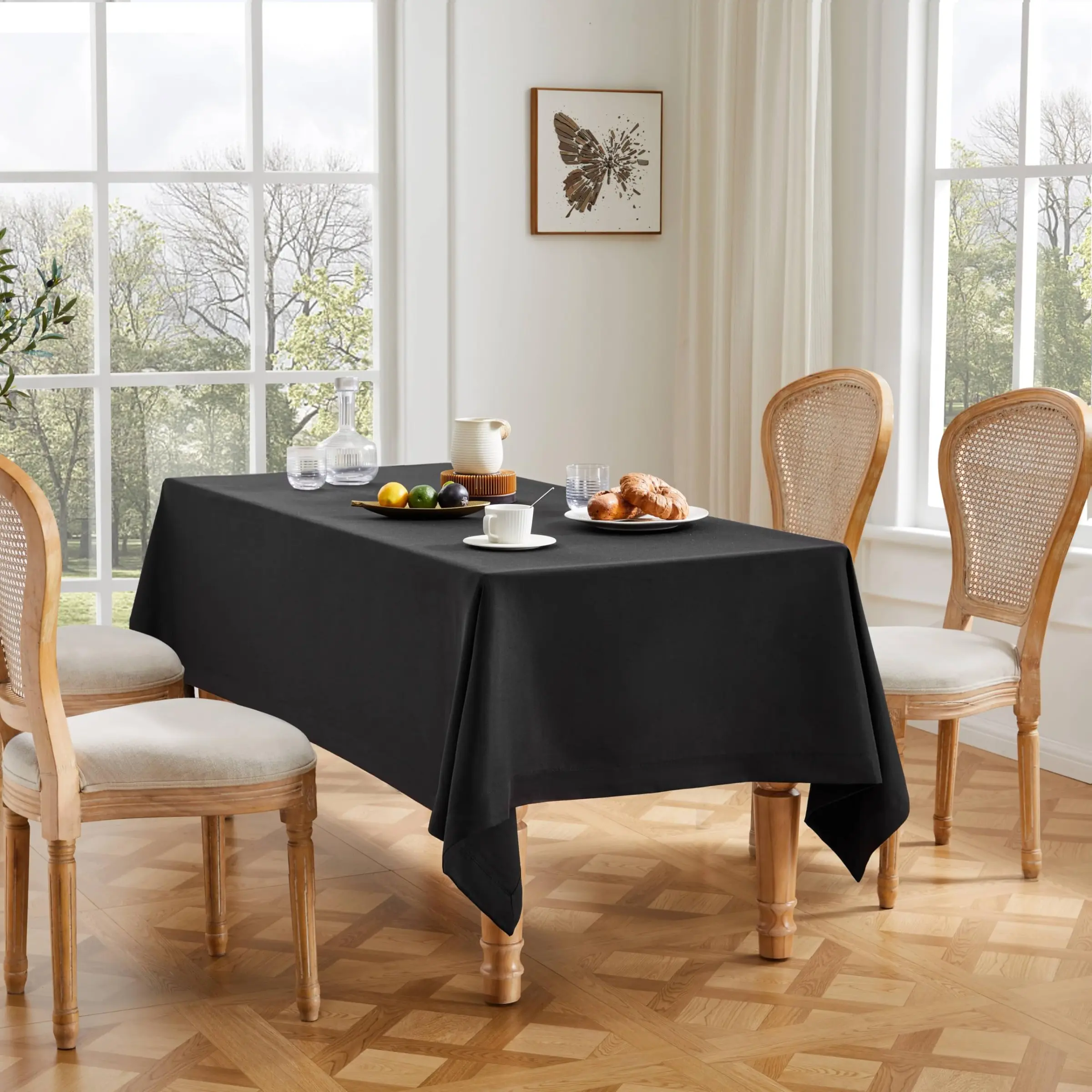 8-Pack Round Tablecloths, High-Quality Polyester, Washable, Ideal for Home, Parties, Weddings, Restaurants, Durable & Stylish