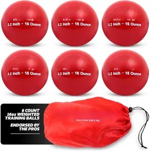 3.2" 6 Pack Weighted  Balls for Hitting Batting, Build Strength & , Improve Technique,  Equipment for Throwing, 12 to 20 oz Softball Size Weighted Balls