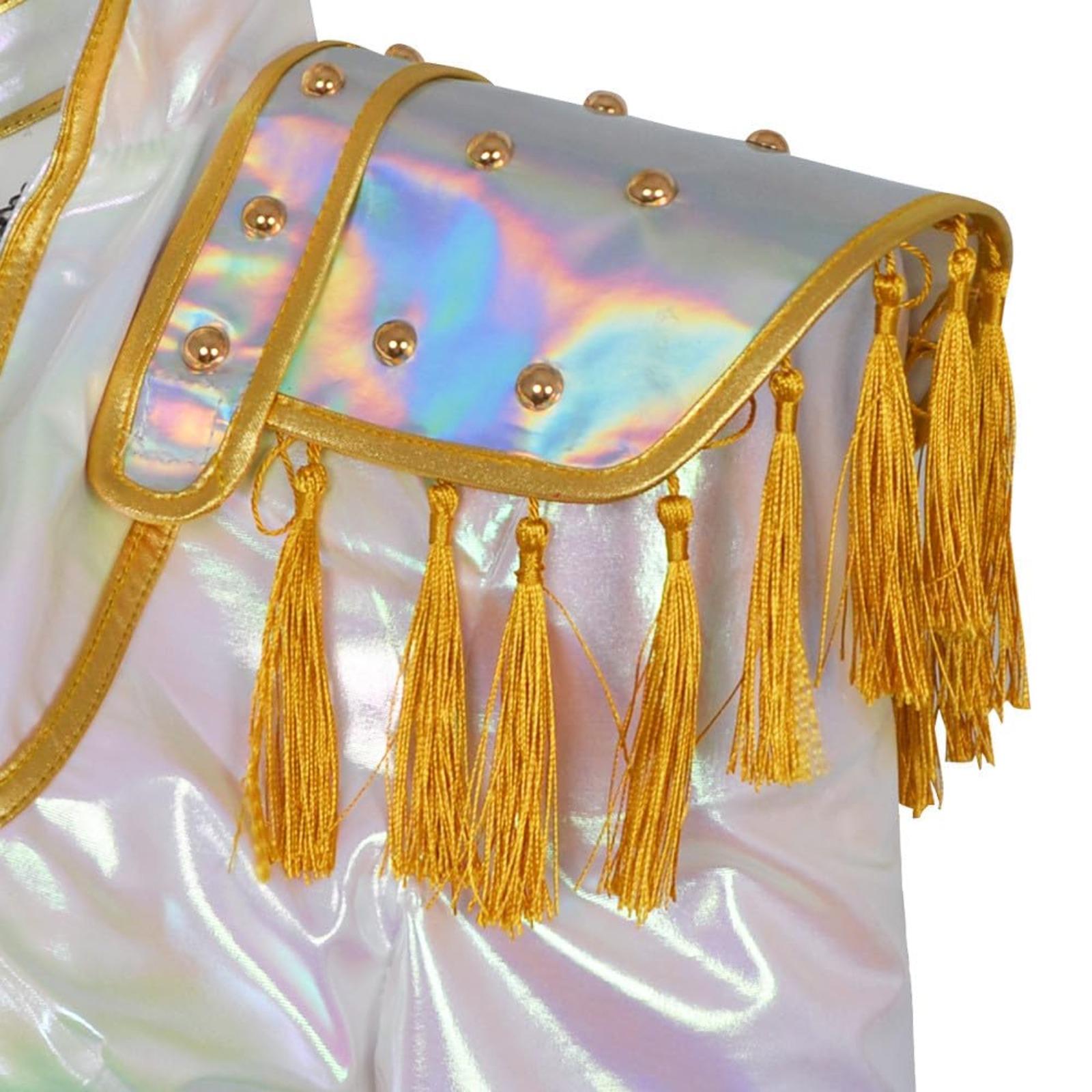 Halloween Dance Costume and Music fashion Style Cosplay Set |               3-piece Performance Set Children's Party Suitable for Ages 3-12