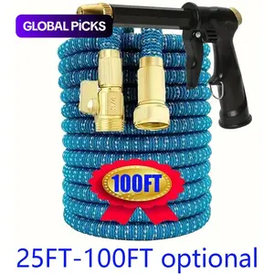 Expandable Garden Hose Set, Lightweight Portable Water Hose with 3/4-inch Heavy-Duty Brass Connector for Garden Watering and Car Washing #GLOBAL PICKS