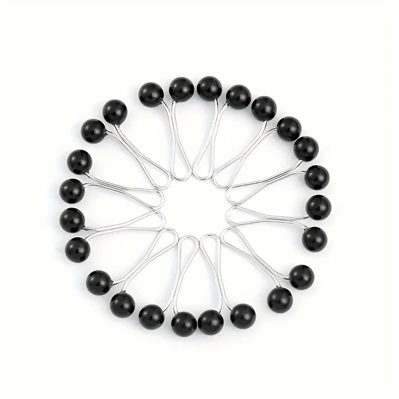 Middle Eastern Headscarf Pearl Brooch Scarf Clip Positioning Clip Safety Buckle 12pcs Random Color