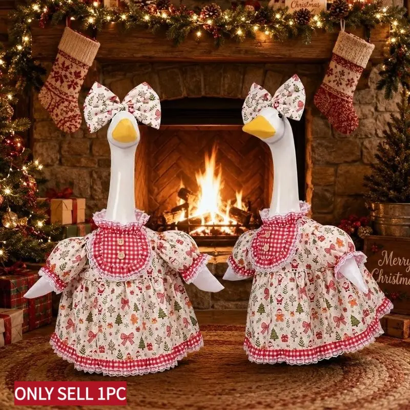 Christmas Porch Goose Dress, French Lace Princess Skirt, Sculpture Goose Costume (without Goose), Elegant Holiday, Costume For Parties