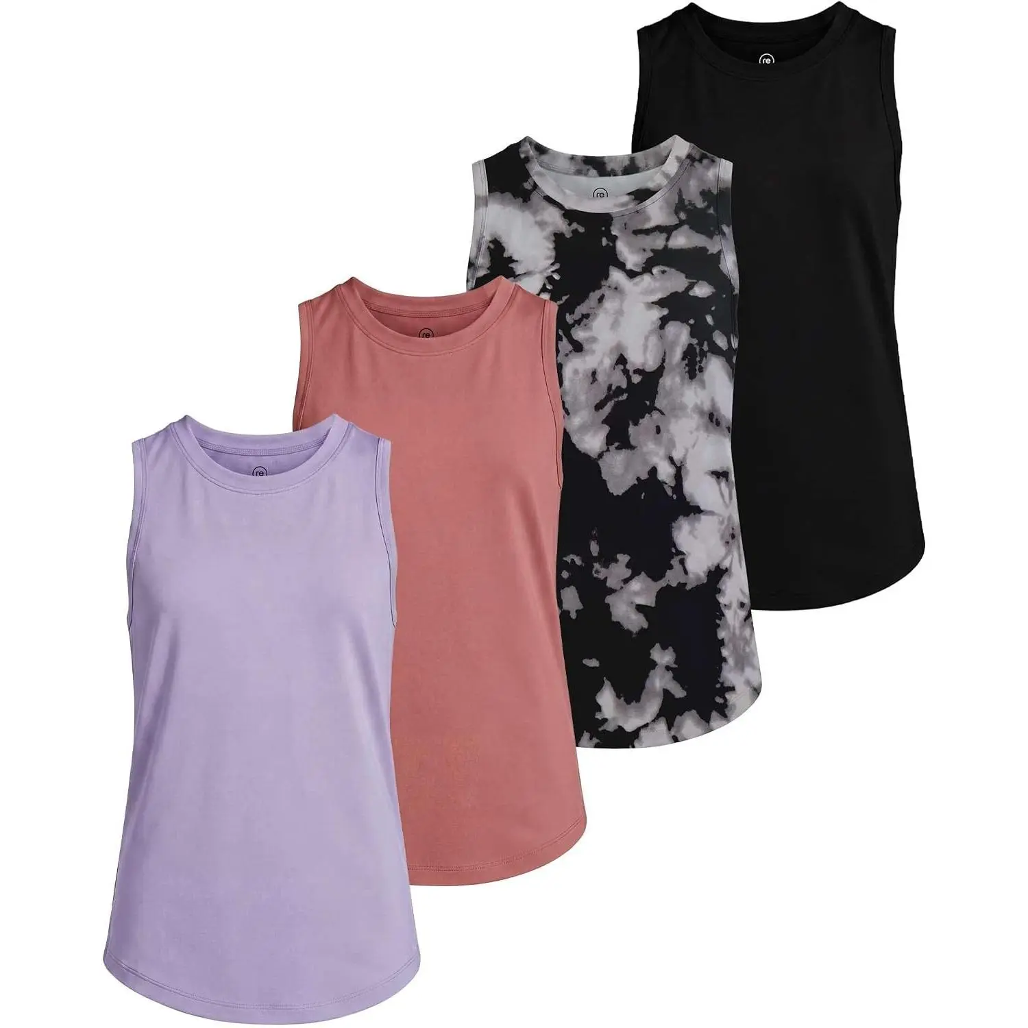 Girls Active Dry Fit Performance Tank Top 4-Pack