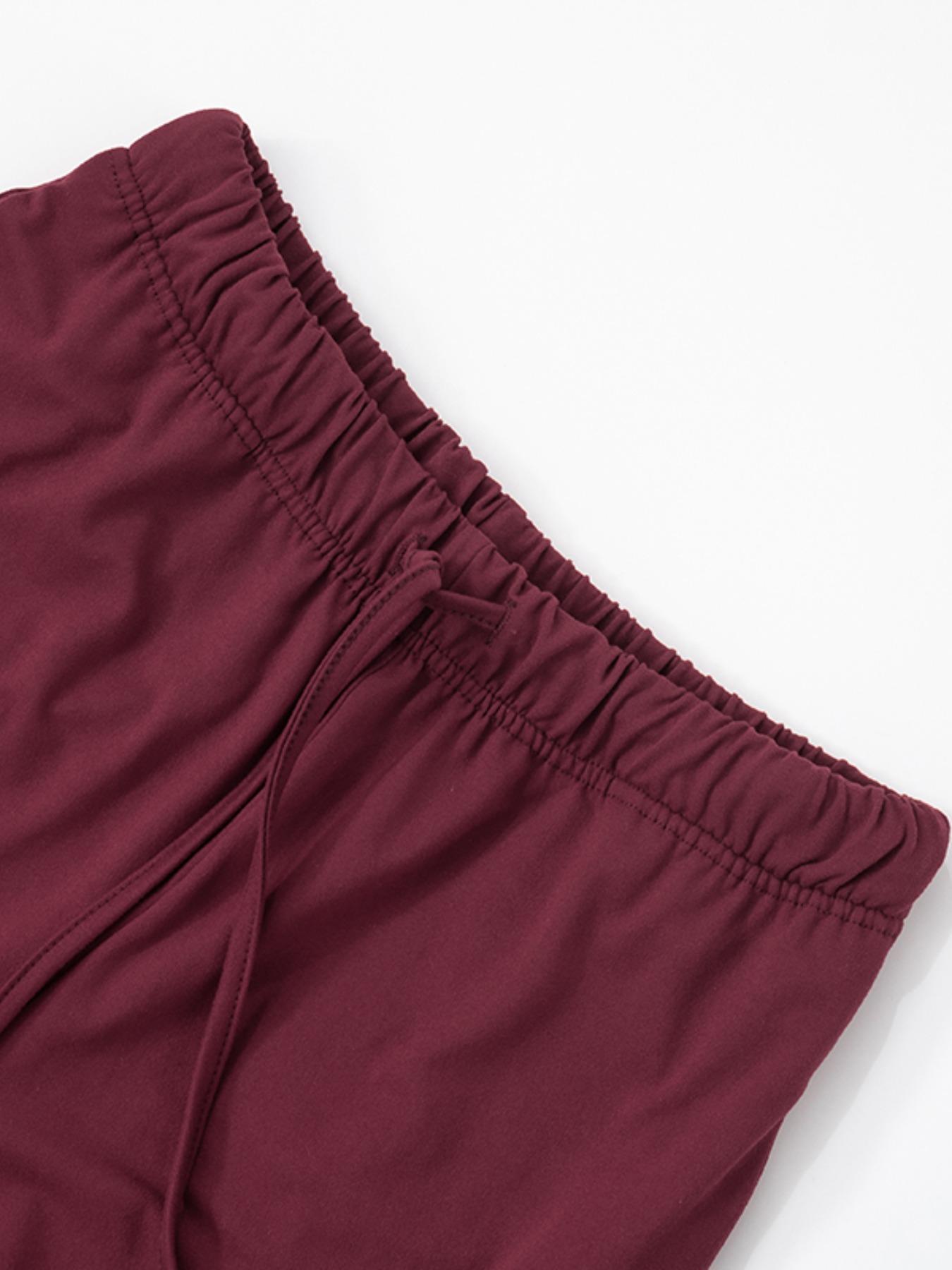 Two-Piece Set Women's Basic Solid Color Cami Top & Pants, Casual Chic Sleeveless Top & Pants for Daily Wear, Ladies Summer Clothes, Soft Elastic Breathable Set