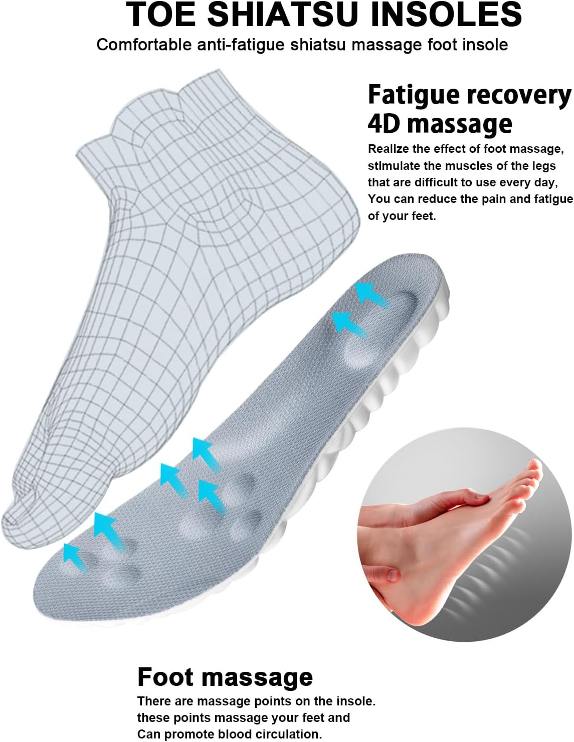 4D Insoles Cloud Technology Insole Super Soft, Ultra Comfort Insoles, 4D Sports Shoes Insoles, Height Insole for Men and Women 4D Insoles Cloud Technology Insole Super Soft, Ultra Comfort Insoles, 4D Sports Shoes Insoles, Height Insole for Men and Women