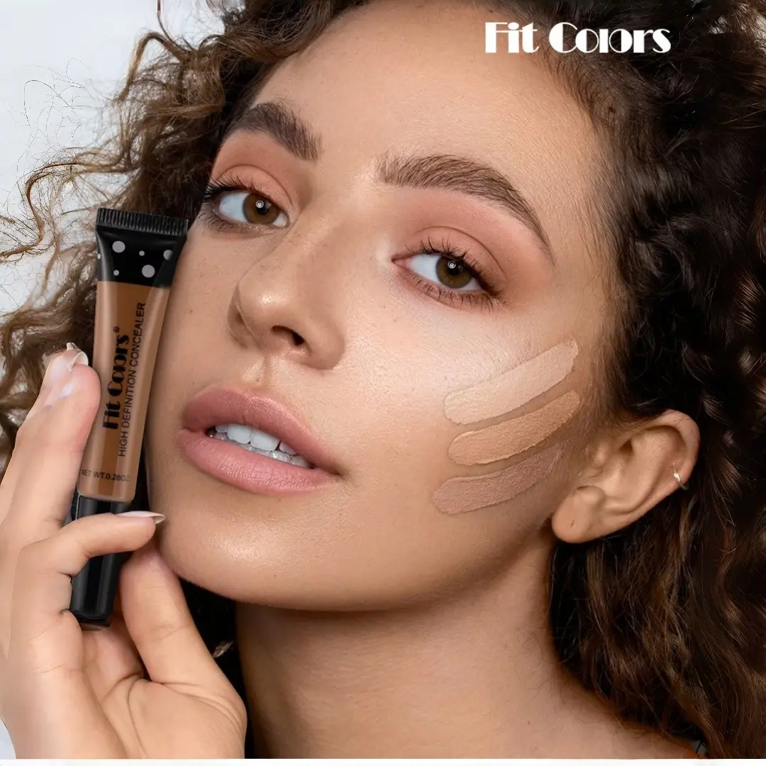 Fit Colors High Definition Concealer 8 Shades For All Skin Tones Cover Dark Circles Blemishes Long Lasting Makeup For Daily Commute And Video Shooting