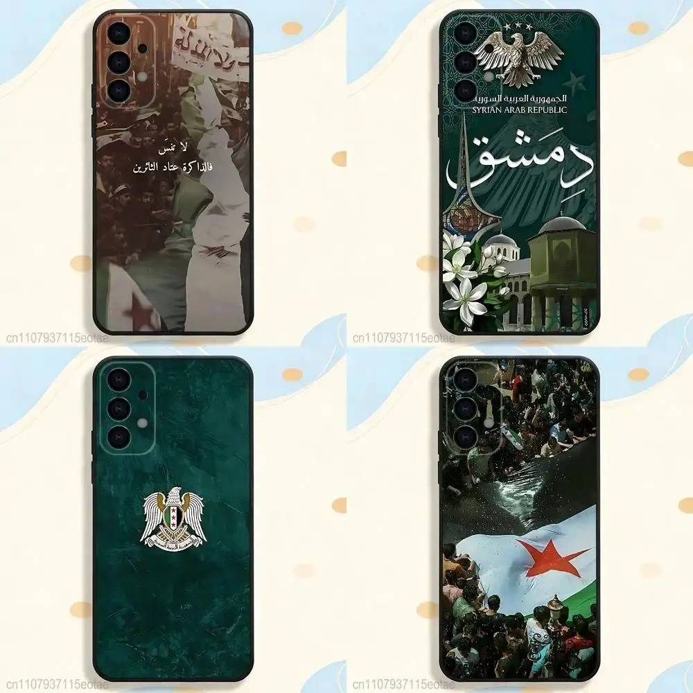 Syria Flag Syrian Phone Case For iPhone 11-17 Pro Max/Plus & Samsung Galaxy S23-S25 Soft TPU Shockproof Protective Cover