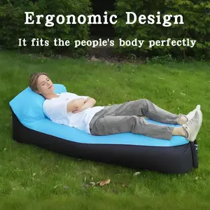 Inflatable Sofa for Music Festivals, Outdoor Air Sofa, Portable Camping Beach Sofa, Trendy Dopamine Couch, Easy to Carry
