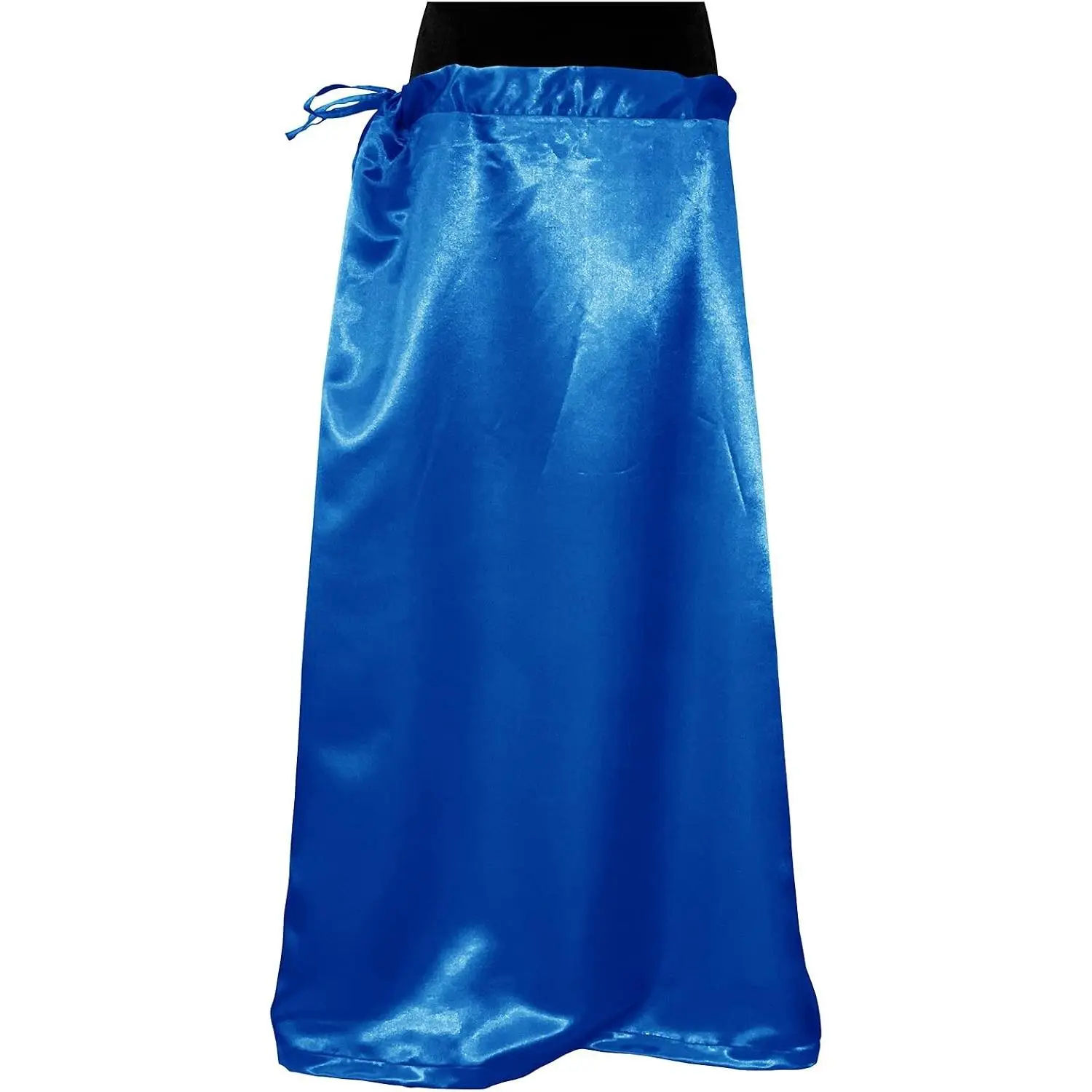 Women's Satin Stitched Sari Petticoat, Adjustable Waist Saree Underskirt Lining