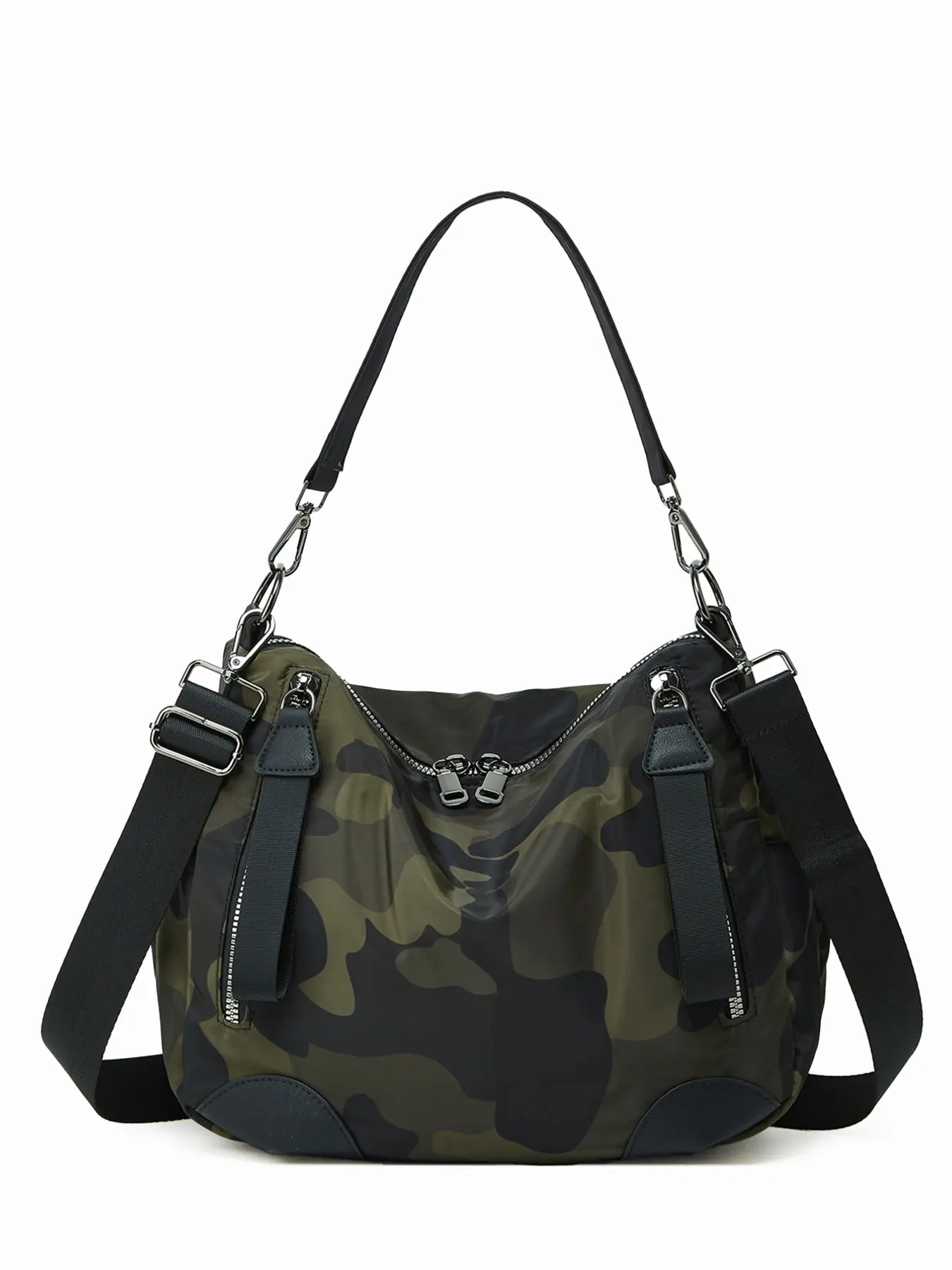 New trendy camouflage camouflage bag that can be carried by hand or slung diagonally, with a large capacity bucket bag suitable for daily shopping and friend gatherings, Casual crossbody bags