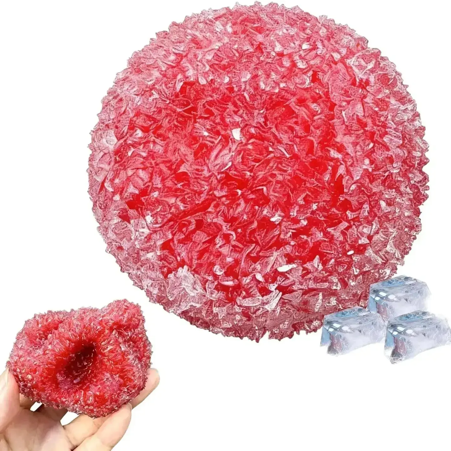 Soft Sensory Decompression Ball, Smoothie Texture Memory Gel Toy, Anxiety Relief Squeeze Ball, Squishy Balls, Kids & Adults, Autism Friendly