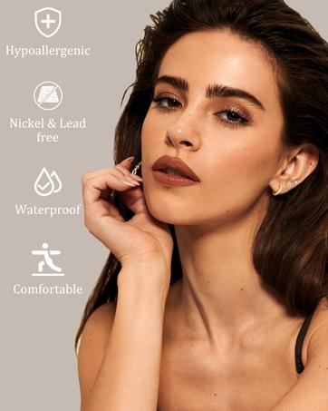 FUNRUN 21 Pairs Hypoallergenic Flat Back Stud Earrings – 316L Surgical Stainless Steel, Screw Back Cartilage Earrings Set for Sensitive Ears, Small Stackable Jewelry for Women & Men