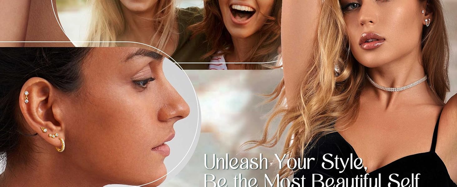 ( Not Sold In Pairs)Jstyle 25 Pcs Single-Earrings Hypoallergenic Earrings for Sensitive Ears Surgical Stainless Steel Earrings for Women Dainty Flat Back Earring Studs Hoop Cartilage Earring ( Not Sold In Pairs)Jstyle 25 Pcs Single-Earrings Hypoallergenic Earrings for Sensitive Ears Surgical Stainless Steel Earrings for Women Dainty Flat Back Earring Studs Hoop Cartilage Earring