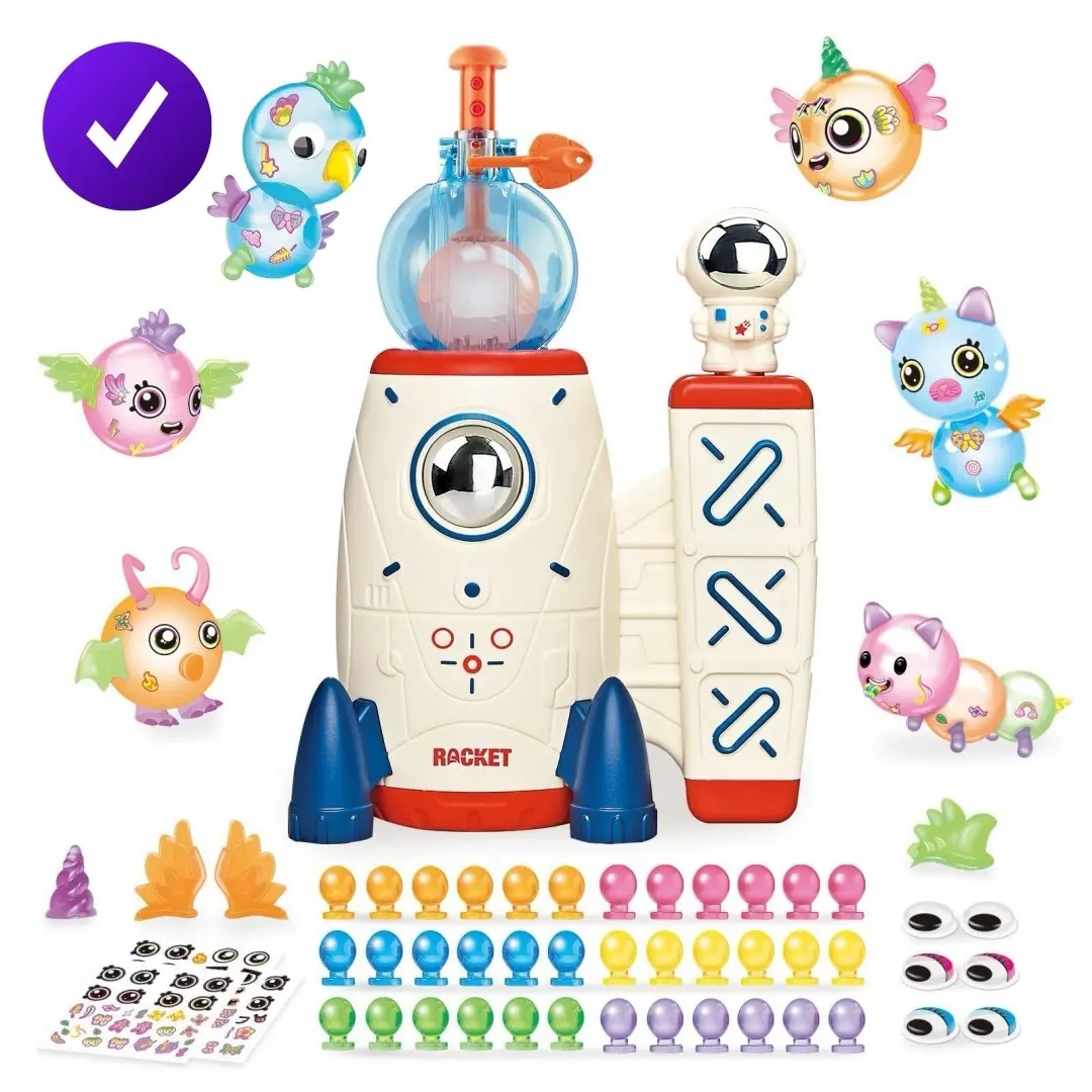 Magic Balloon DIY Sticker Ball Set, Educational Learning Toy for Kids, Fun Party Activity Gift, Includes Box, Ages 3+, Non-Electronic