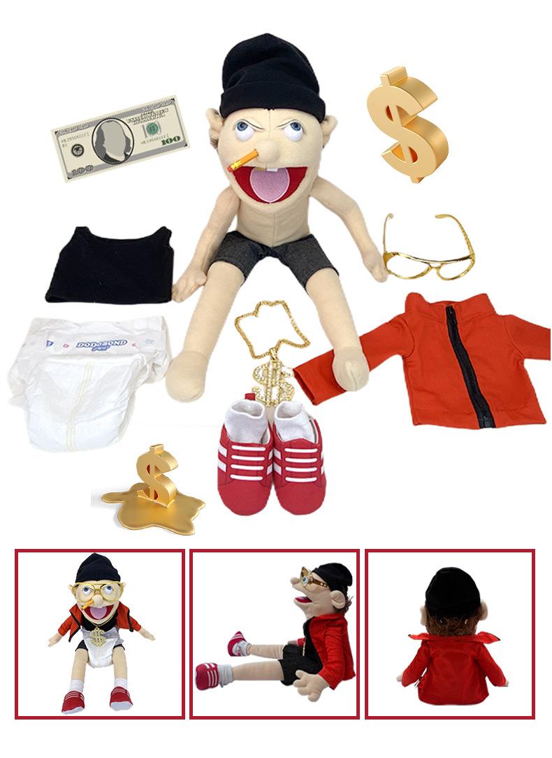 Jeffy Hand Puppet Toy Jeffys Zombie Boy Puppet Brinquedo Kawaii Stuffed Animal Jeffy Puppet Family Real Sml Doll Birthday Gift