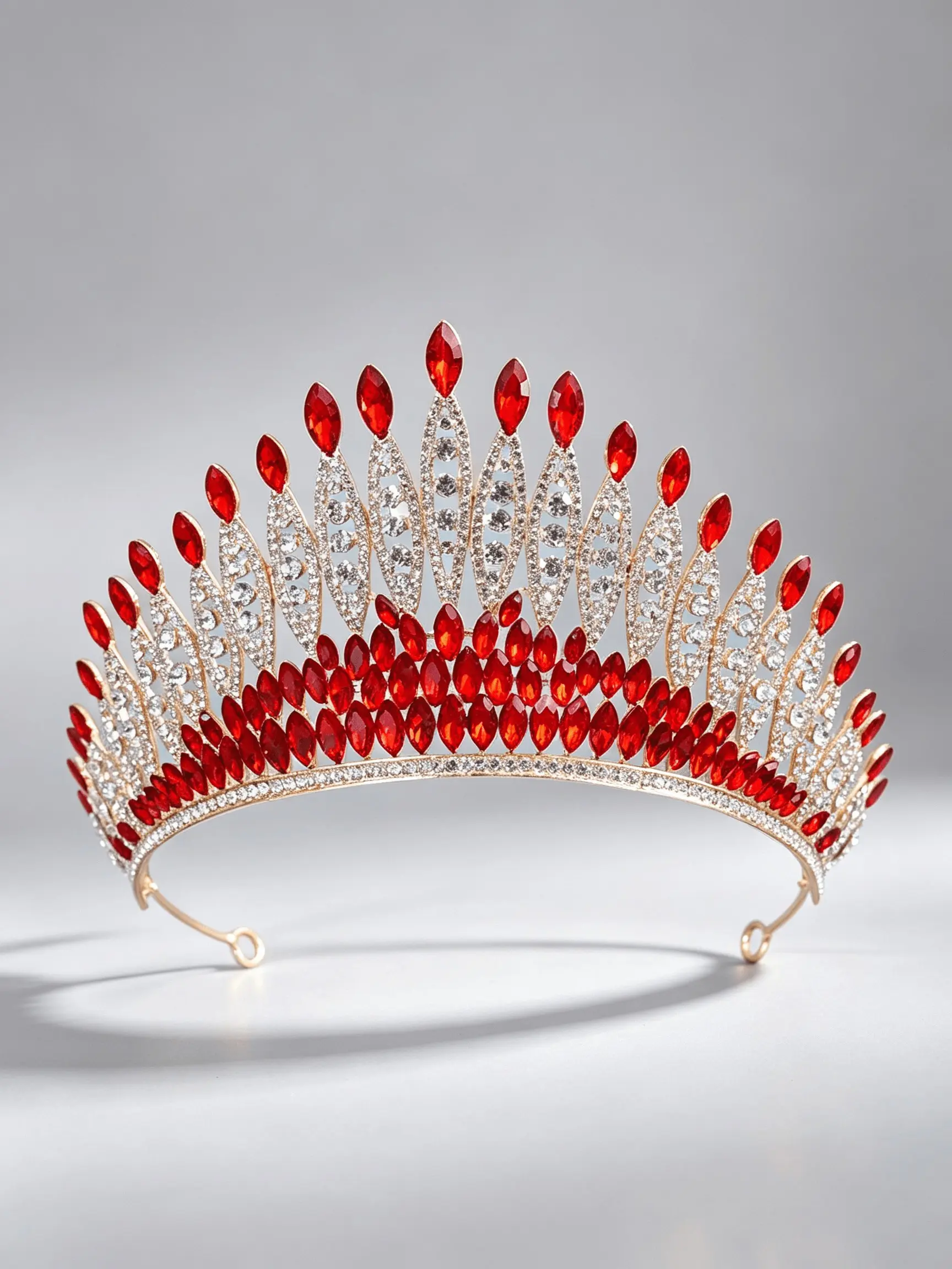 Crystal Queen Crown Wedding Tiara, Luxury Rhinestone Pageant Crown, Bridal Hair Accessories for Prom Evening Party Photoshoot, Bridal Headpiece