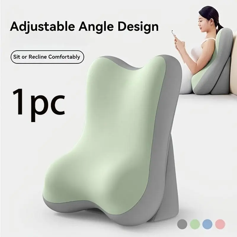 Memory Foam Backrest Pillow Set, Adjustable Bed Wedge Pillows, Bed Back Rests for Sitting Up in Bed, Comfortable Reading Support, Adjustable Padded Backrest, Multi-Functional Lumbar Pad, Waist Wedge Bolster, Non-Slip Elevating Cushion, Supportive Backrest
