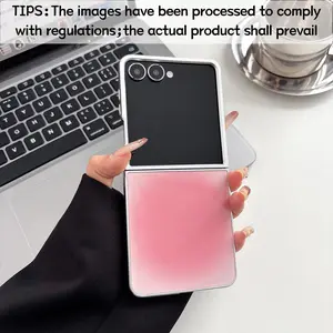 Silver Frosted Translucent Glitter Phone Case for Samsung Galaxy Z Flip 7/7FE/6/5/4/3, Fashion Protective Cover, Unique Design Suitable for Daily Use, Protective Shell