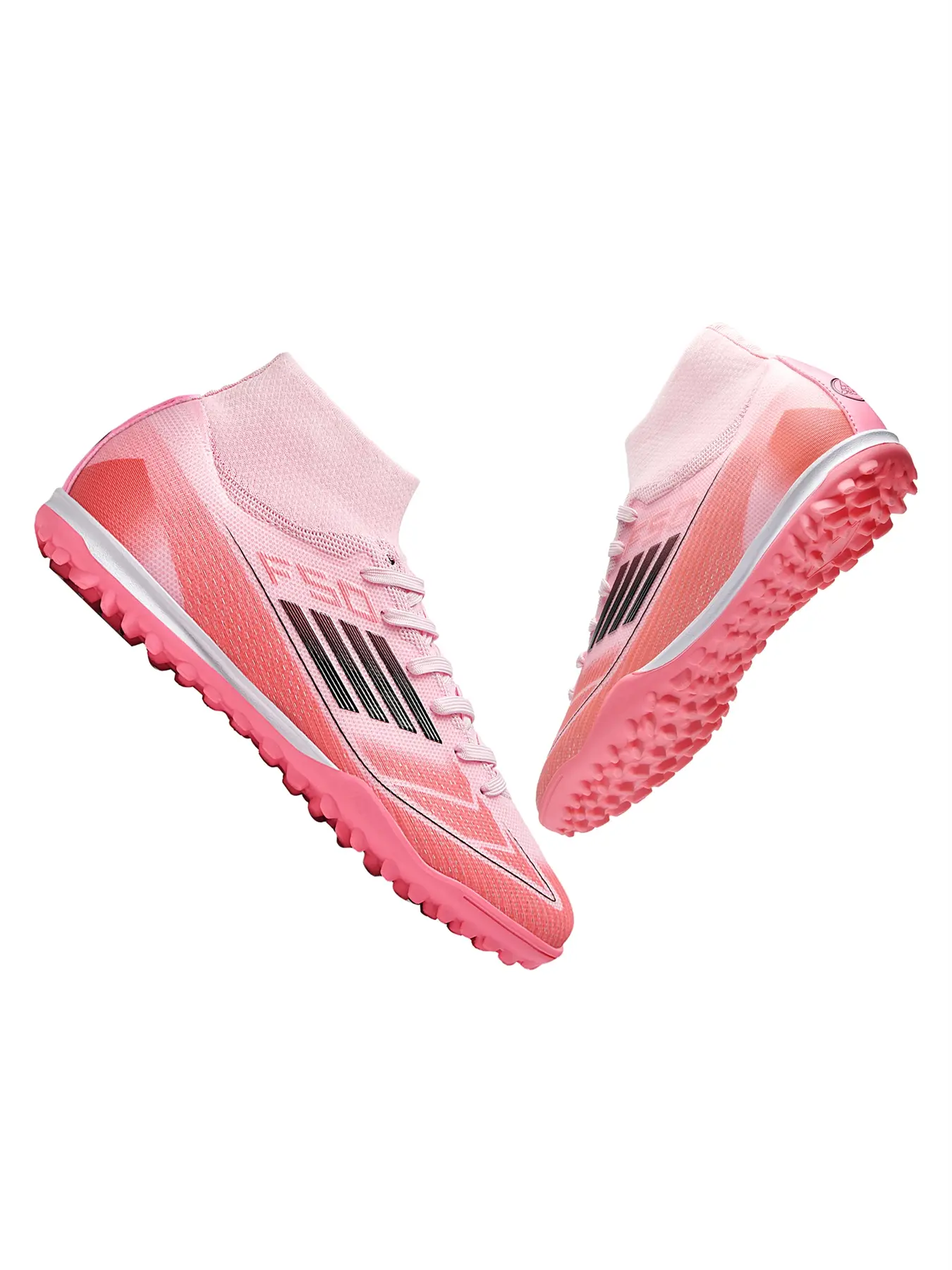 Men's Sporty Football Shoes Soccer Shoes TF Studs Outdoor Sports Sneakers Durable Rubber Sole Effective Ankle Protection All Season Use Athletic Shoes Football Boots
