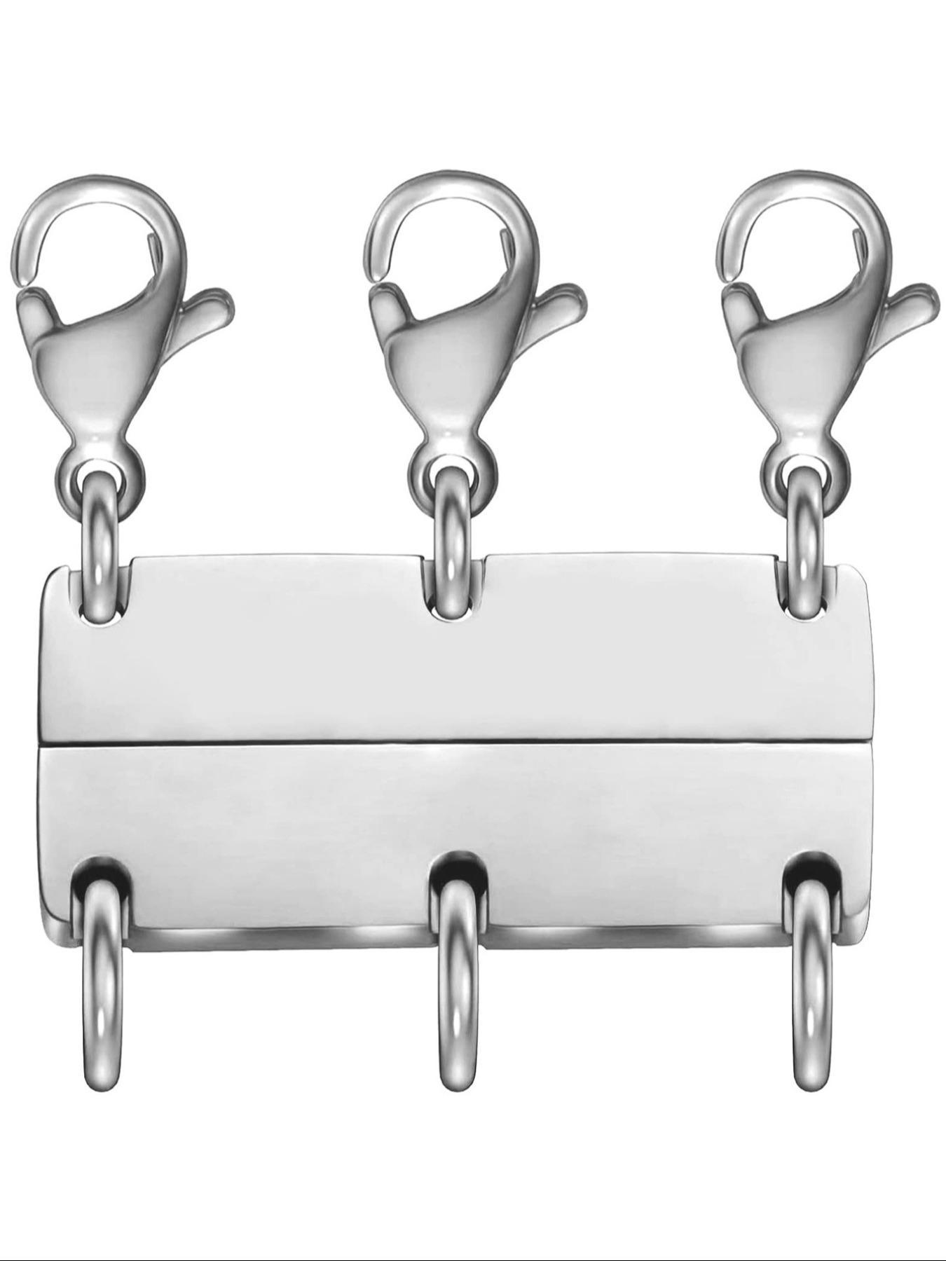 Magnetic Necklace Clasp, Stainless Steel Clasp, Fashionable Jewelry Accessories for Women & Girls, Trendy All-match & Exquisite Jewelry for Birthday Gift