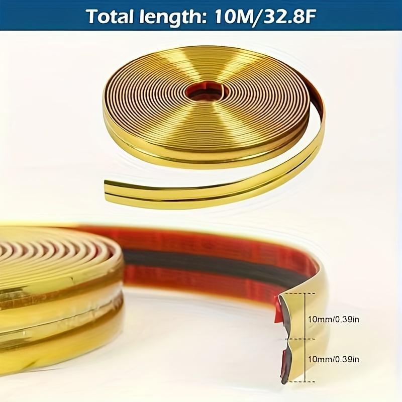 10m Self-Adhesive Decorative Strip, Wall Trim, Ceiling, Walls, Mirrors, Corners, Wardrobe, Cabinet, Peel and Stick, Home Decor, Multiple Projects