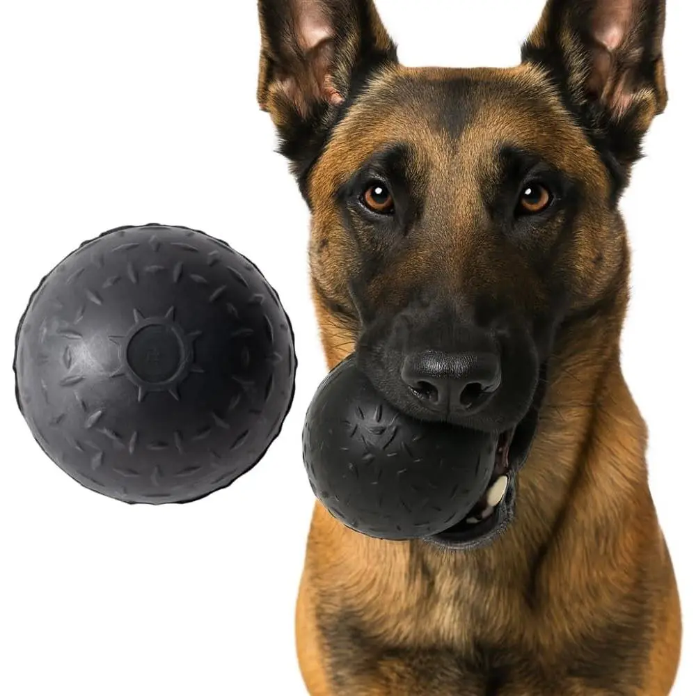Beast Ball | Virtually Indestructible. Lifetime Guaranteed. | VULCRON™  Rubber |  Made | Durable   for Aggressive Chewers | , Fetch | Med & Large, 2.8” (Tennis Ball)