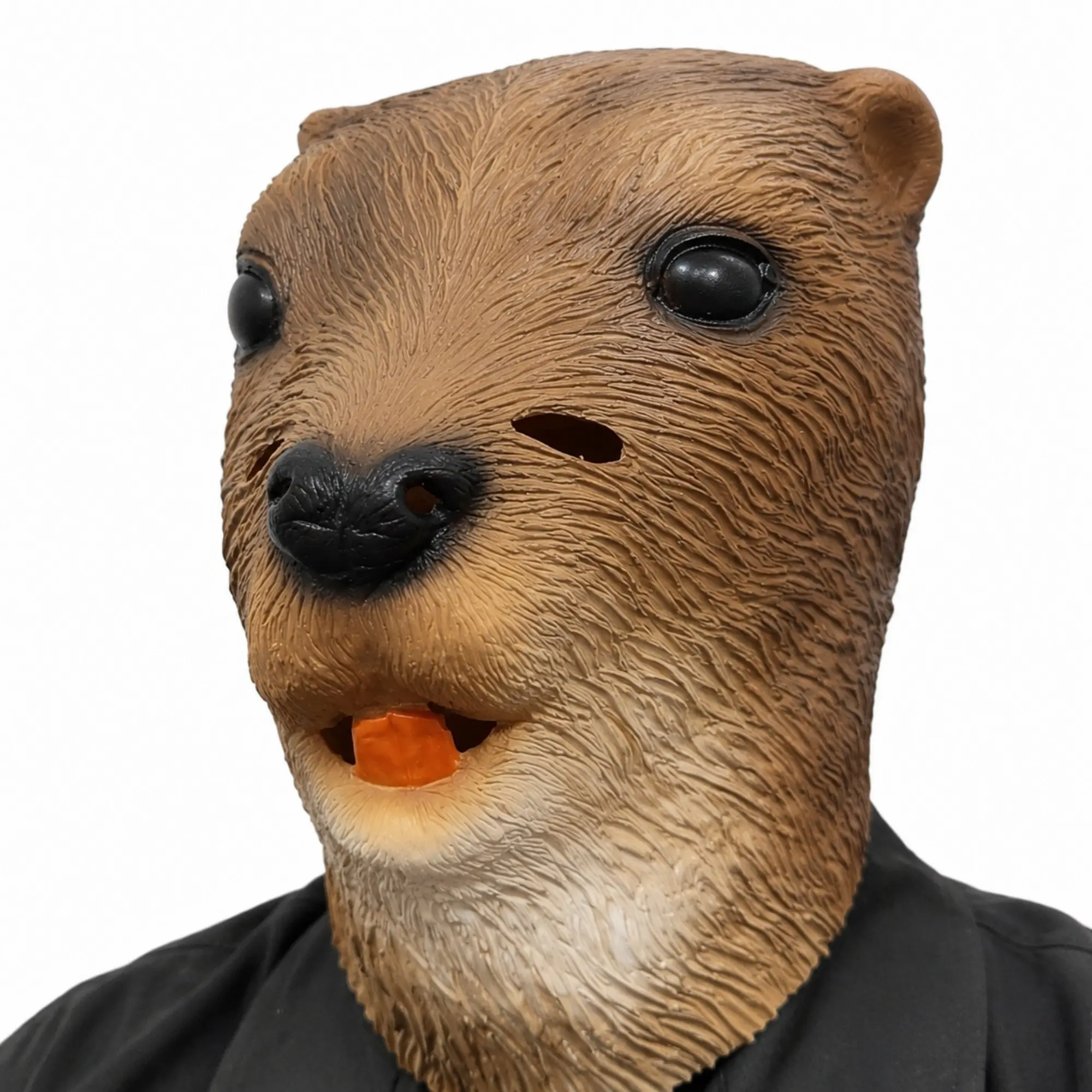 Realistic Beaver Latex Mask, Funny Animal Headgear with Breathable Holes, Perfect for Halloween Cosplay, Party Ceremony Accessory