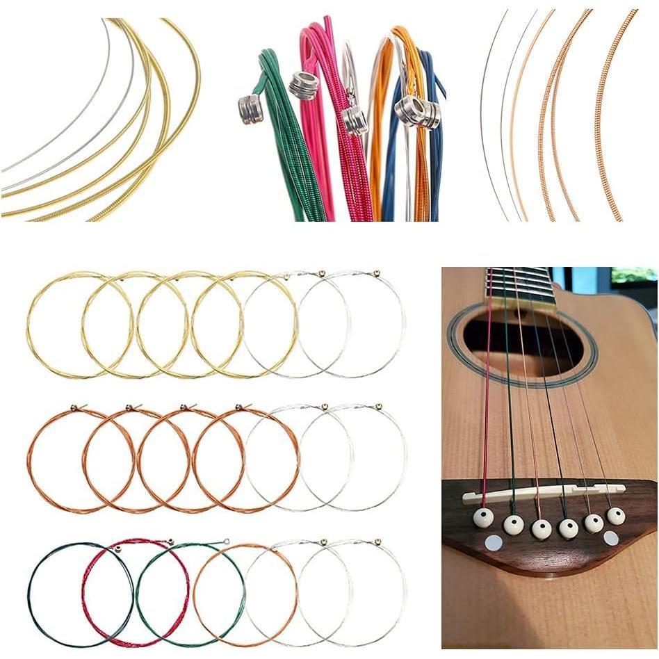 66 count Guitar Accessories Kit, Acoustic Changing Tool, Including Guitar Acoustic Strings, Picks, Capo, String Winder&, Tuner, , for Players and Beginners