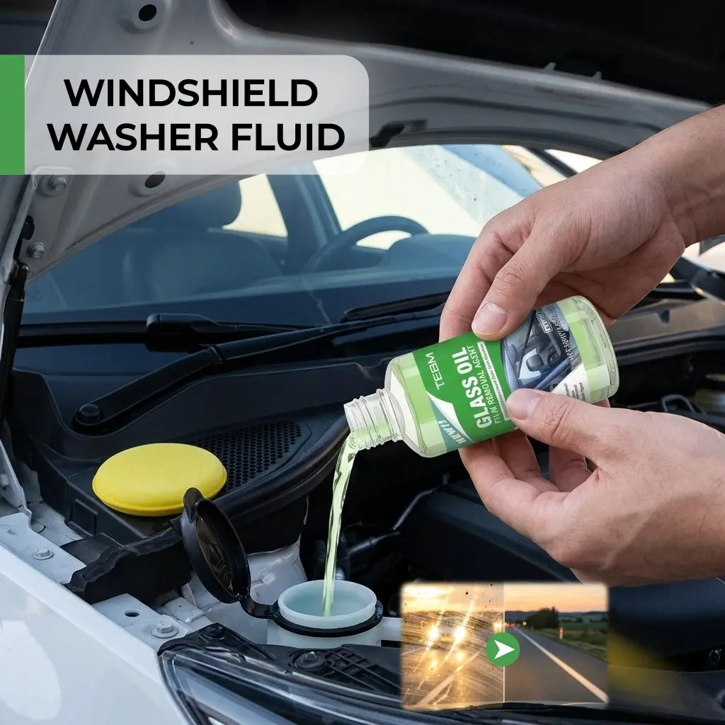 Car Windshield Cleaner, Ready‑to‑Use Windshield Washer Fluid, Streak‑Free Car Glass Cleaner, Anti‑Scratch, Fast Stain & Bug Remover, Long‑Lasting Protection for Cars
