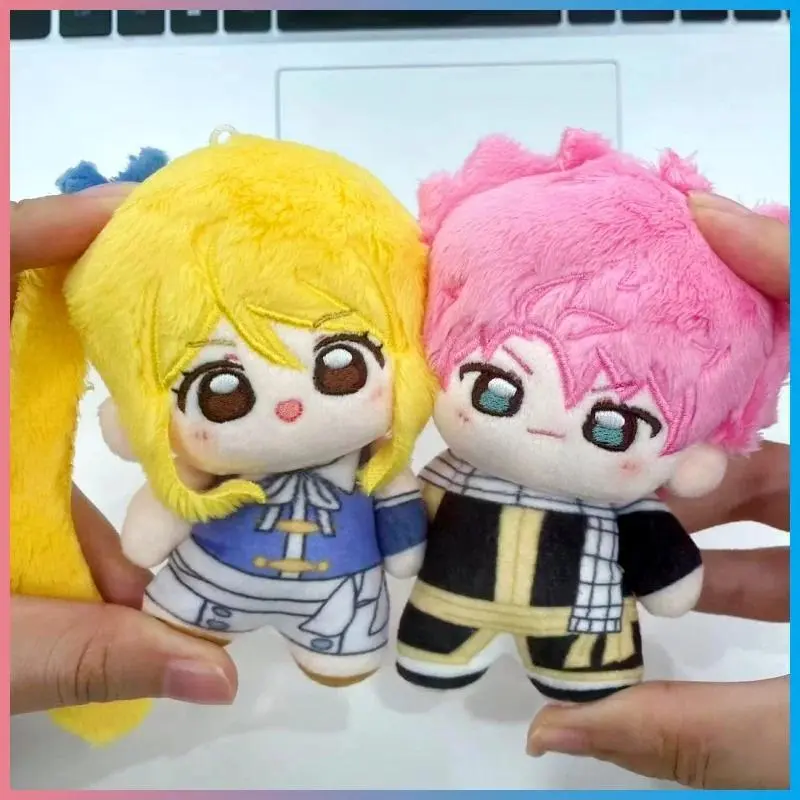 2026 hot itemNew 10cm Anime Game Fairy Tail Natsu Lucy Cartoon Plush Doll Toy Cos Dress-Up Children Adults Collectible Cotton Doll Gifts Toys