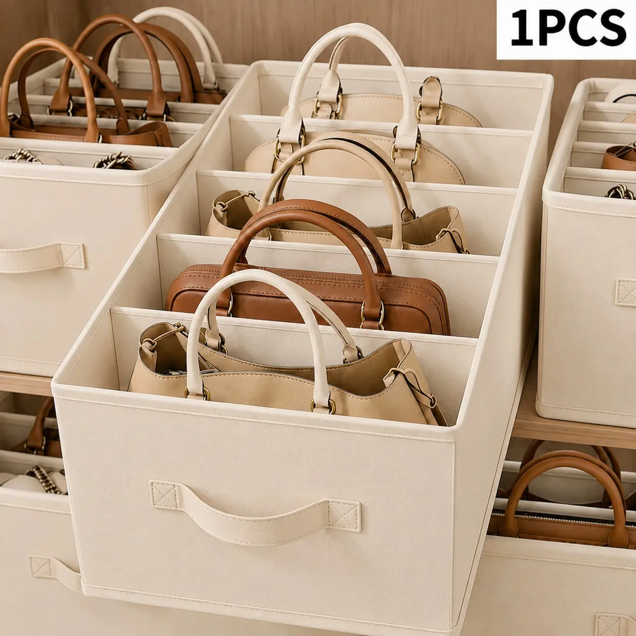 Large capacity bag, partition and organizing box, Organiser, dust-proof handbag, crossbody bag, bed bottom storage does not occupy space, essential for students to start school, and a versatile gift storage container for multiple holidays