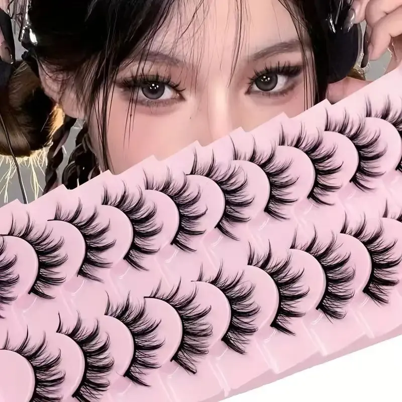 Small Devil False Eyelashes Cosplay Comic Eye Lashes, Supernatural Lower Lashes, Volume Fluffy Lashes, Fluffy Full Strip Stems, Perfect for Makeup Enthusiasts