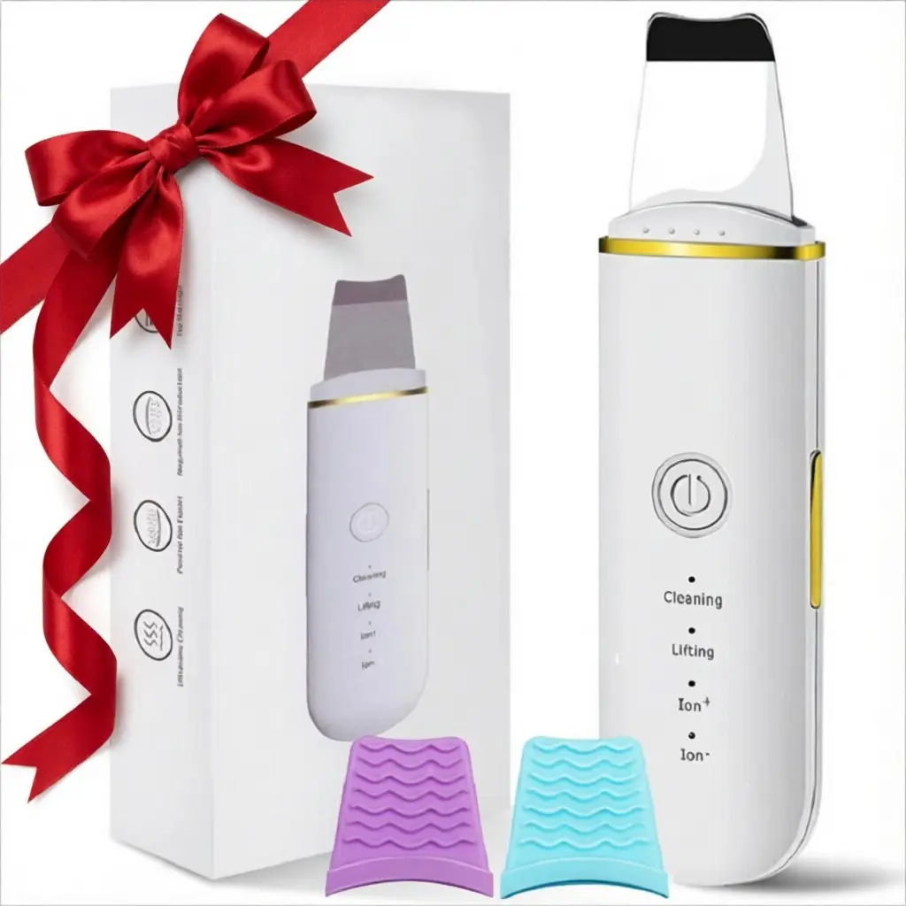1 Box Facial Cleansing Instrument, Ultrasonic Blackhead Cleaner, Facial Pore Cleaner, Professional Facial Skin Care & Beauty Tool, At Home Facial, Beauty Machine, Facial Cleansing Tools for Women