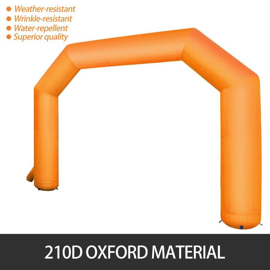 Orange Outdoor Advertising Inflatable Arch Air Blower 19.5FT with Blower