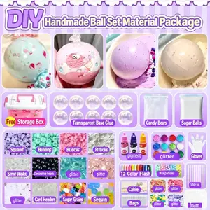 DIY Squeezing Ball Kit, Handmade Noisy Ball, Pinching Cat Paw Squeeze Set, Adult & Stress Relief Toy, Squishy Ball Suit