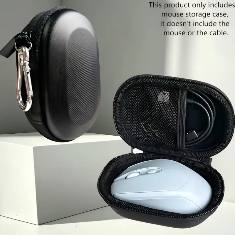 Single-Piece Mouse Storage Bag, Multi-Functional Data Cable Organizer, Digital Accessories Case, Shockproof Wireless Mouse Protector
