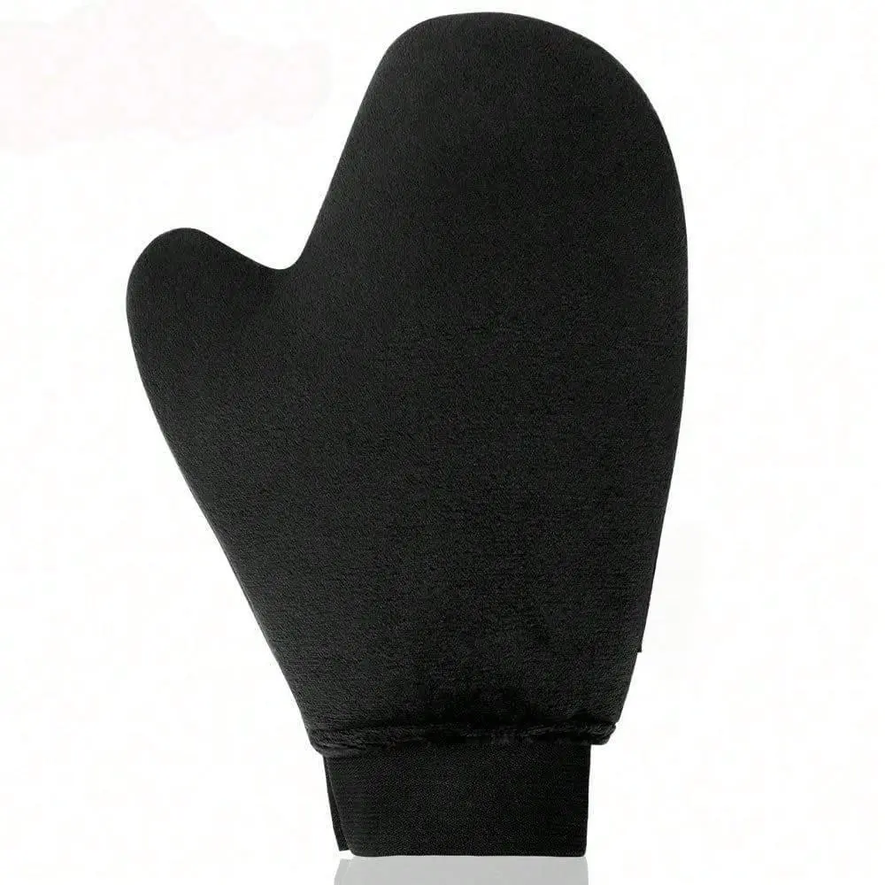 Self Tanning Mitt Applicator - Elastic Wrist Tan Mitt Applicator Microfibre Tanning Lotion Applicator Self Tanning Glove Sunless Tanning Mitt Streak Free Tan for Tanner Spray Mousse Lotions