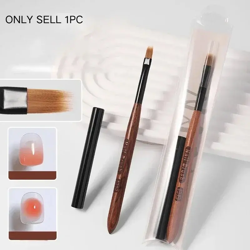 Gradient Nail Art Brush Acrylic Nail Ombre Pen DlY UV Gel Brushes Painting DrawingFlowers Nails Brush Manicure Tools for Salon