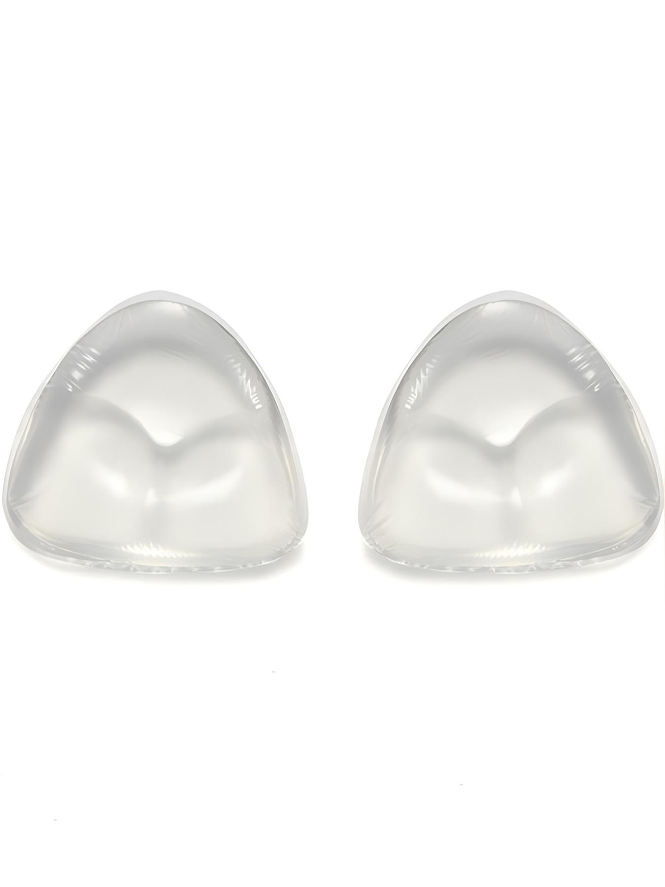 Triangular Bikini Silicone Inserts, Thick Transparent Push Up Bra Pads for Women, Enhances Volume and Comfort All Seasons, Underwear