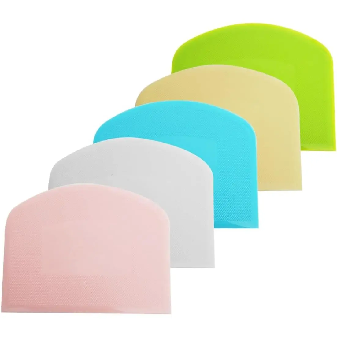 5 Pack Plastic dough scraper, flexible scraper | Multipurpose Bench Cutters for Bread Cake, Lightweight Baking Tools for  Kitchen, Bakery, Cooking Class