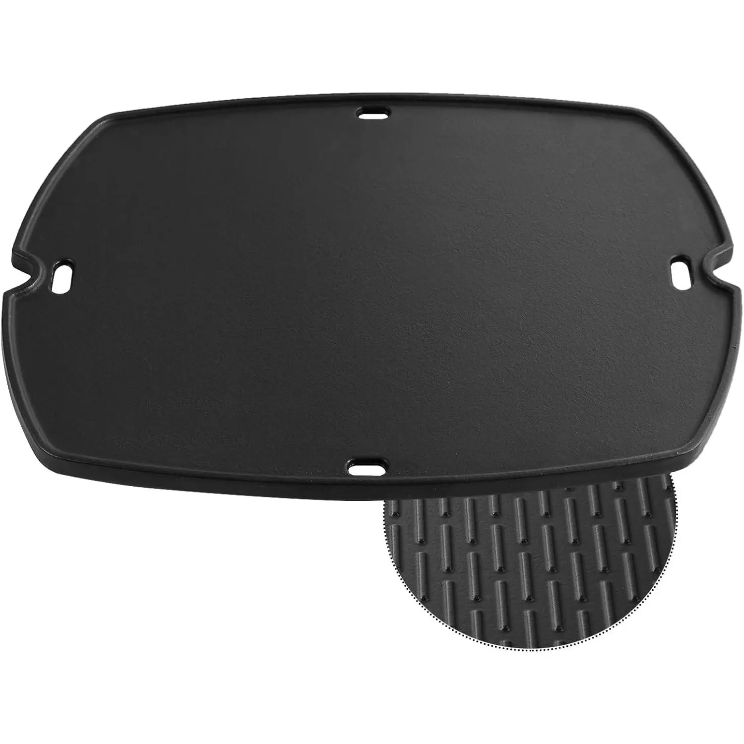 Reversible Cast Iron Full Size Griddle Replacement Parts Flat Top Grill Griddle Insert Plate for Weber Q1200 Q1000 Q1400 Q120 Q140 Q100 100/1000 Series Grill Parts
