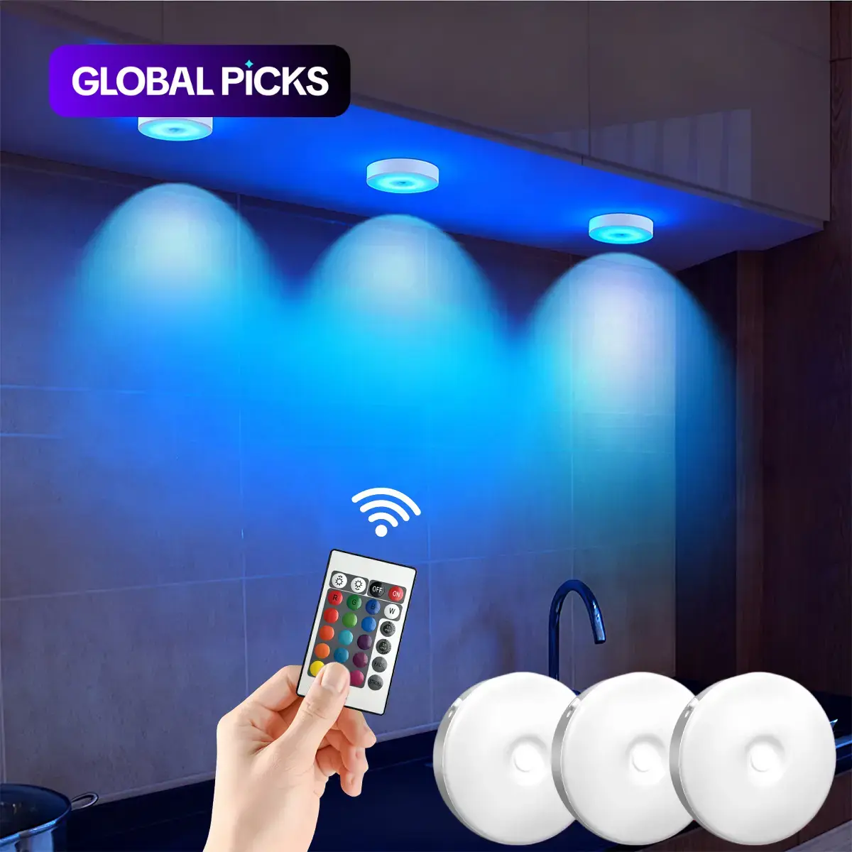 USB Magnetic RGB LED Decorative Light with Remote Control & Hill Projection Effect, 12 Color Modes, Dimmable Brightness & Timer Function, Christmas Home Decor, Suitable for Bedroom, Corridor, Staircase, LED Decoration Lamp #GLOBAL PICKS