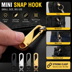 1pcs Universal Fit Zipper Pulls, Creative Keychain Feature Replacement, Quick Repair, Detachable Design Zipper Heads, Versatile and Durable