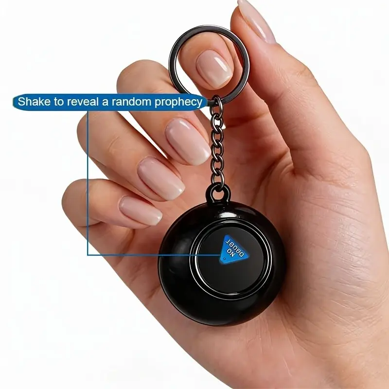 Mini 4.5cm Magic 8 Ball Keychain, Fortune Teller Magic Toy, Perfect Xmas Gift, Fun and Engaging, Ideal for All Ages, Decoration