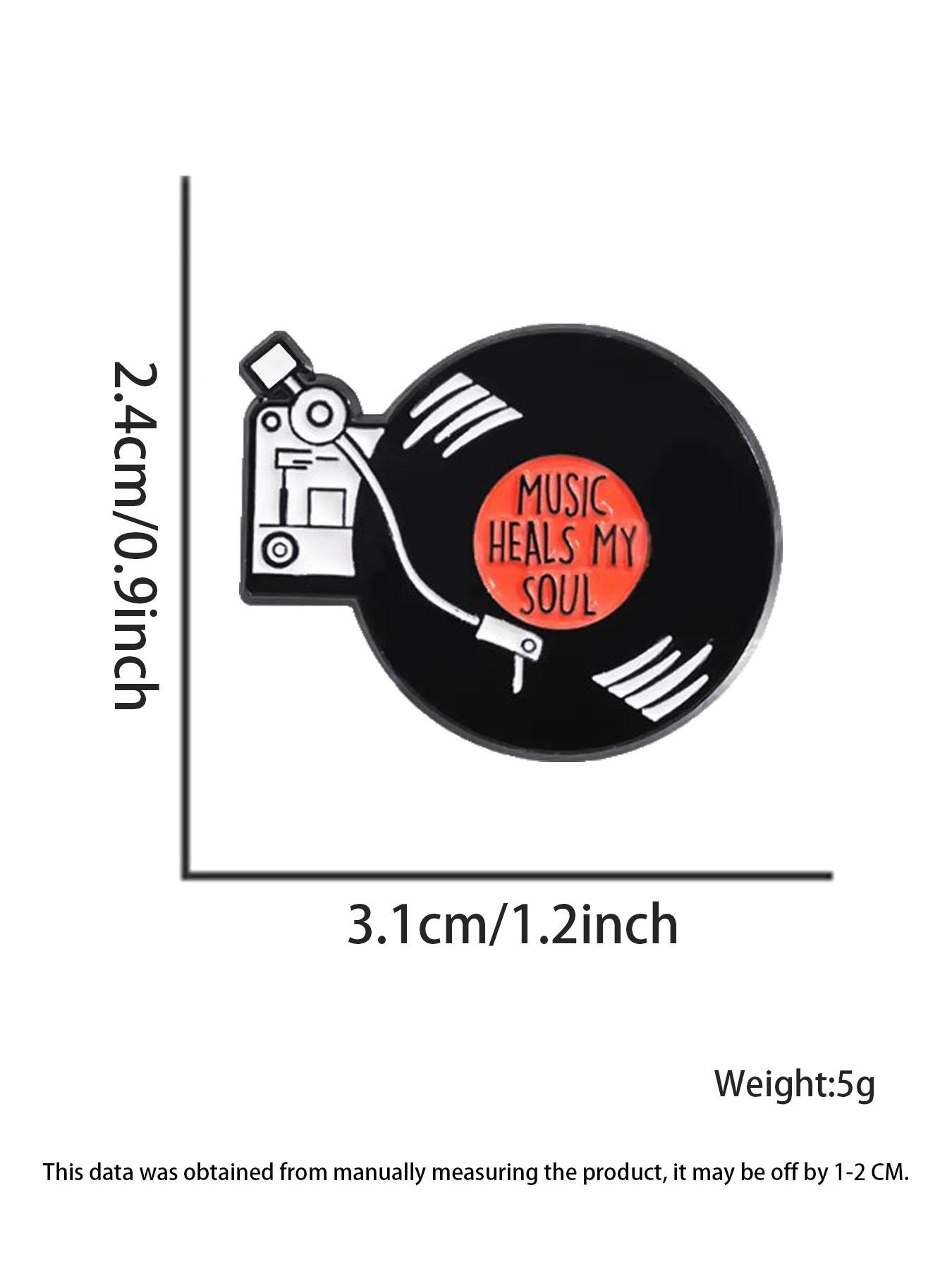 Record Design Brooch, Cute Clothes Badge, Hat Clip, Fashion Accessories for Men & Women, Enamel Pin Suitable for Backpacks, Jeans, Scarves, Hats Decoration Record Design Brooch, Cute Clothes Badge, Hat Clip, Fashion Accessories for Men & Women, Enamel Pin Suitable for Backpacks, Jeans, Scarves, Hats Decoration
