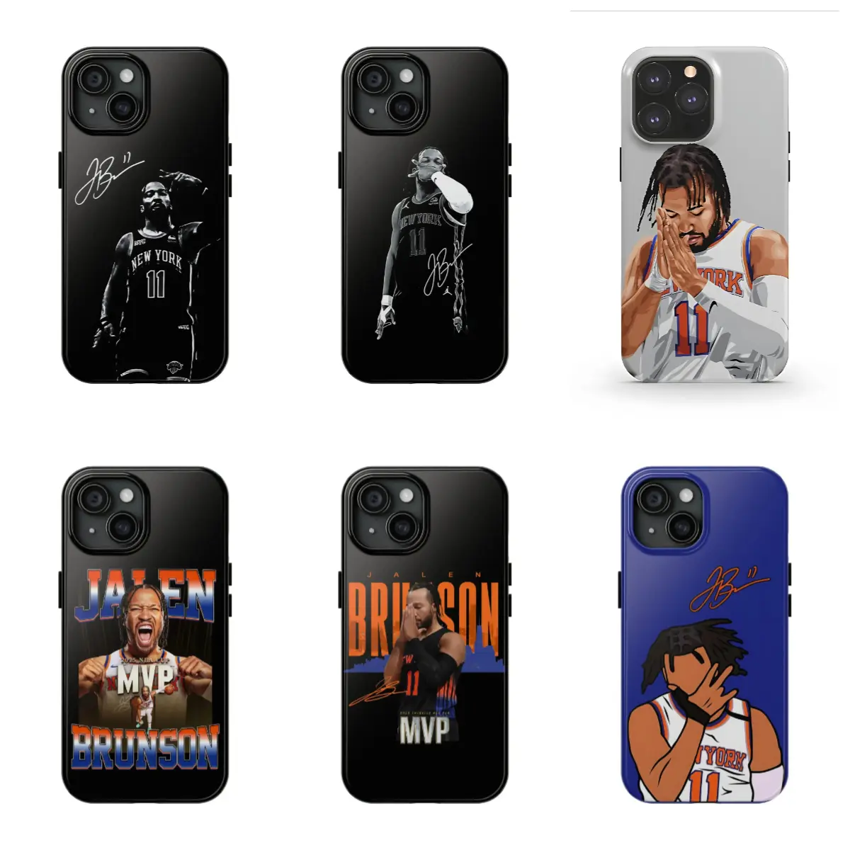 Jalen & Brunson Basketball MVP Champions Magnetic Wireless Protective Smartphone Case - iOS Accessories, Fits iPhone 17 Pro Max,17 Air,16/15/14/13/12/11 Pro,14/15/16 Plus - Ideal Holiday/Birthday Gift for iPhone Series Users, Fits Ios