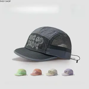 Breathable Quick-Dry Mesh Baseball Cap, American Deep-Top Trucker Hat with UV Shield, Adjustable Lightweight Outdoor Accessory for Hiking, Running & Gym