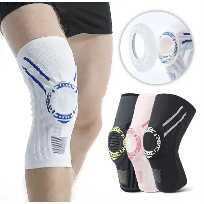 Professional Dial Adjustable Compression Knee Brace With Patella Gel Pad & Dual Side Stabilizers, Breathable Support Knee Sleeve For Sports Workout Running Injury Recovery