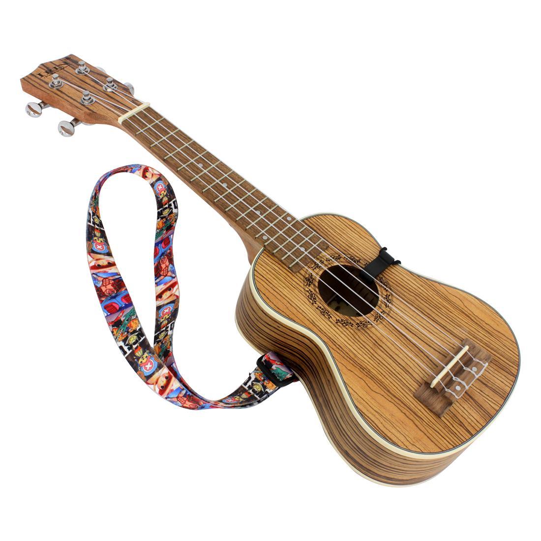 Ukulele Strap, 1 Count Colorful Adjustable Ukulele Strap, Musical Instrument Strap, Guitar Strap, Music Accessories for Guitar & Bass