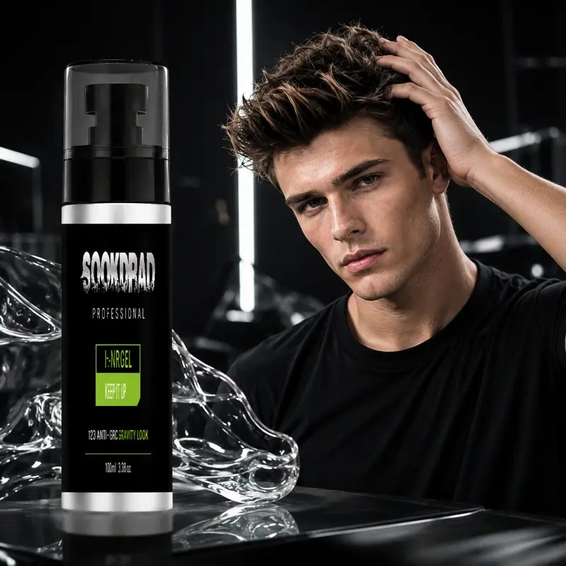 Hair Gel, Strong Hold Gel, Keratin, maximum hold, extreme styling look, for hair, (3.5fl.oz), 100g